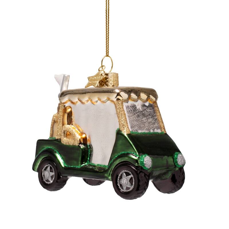 Green Golf Cart Ornament