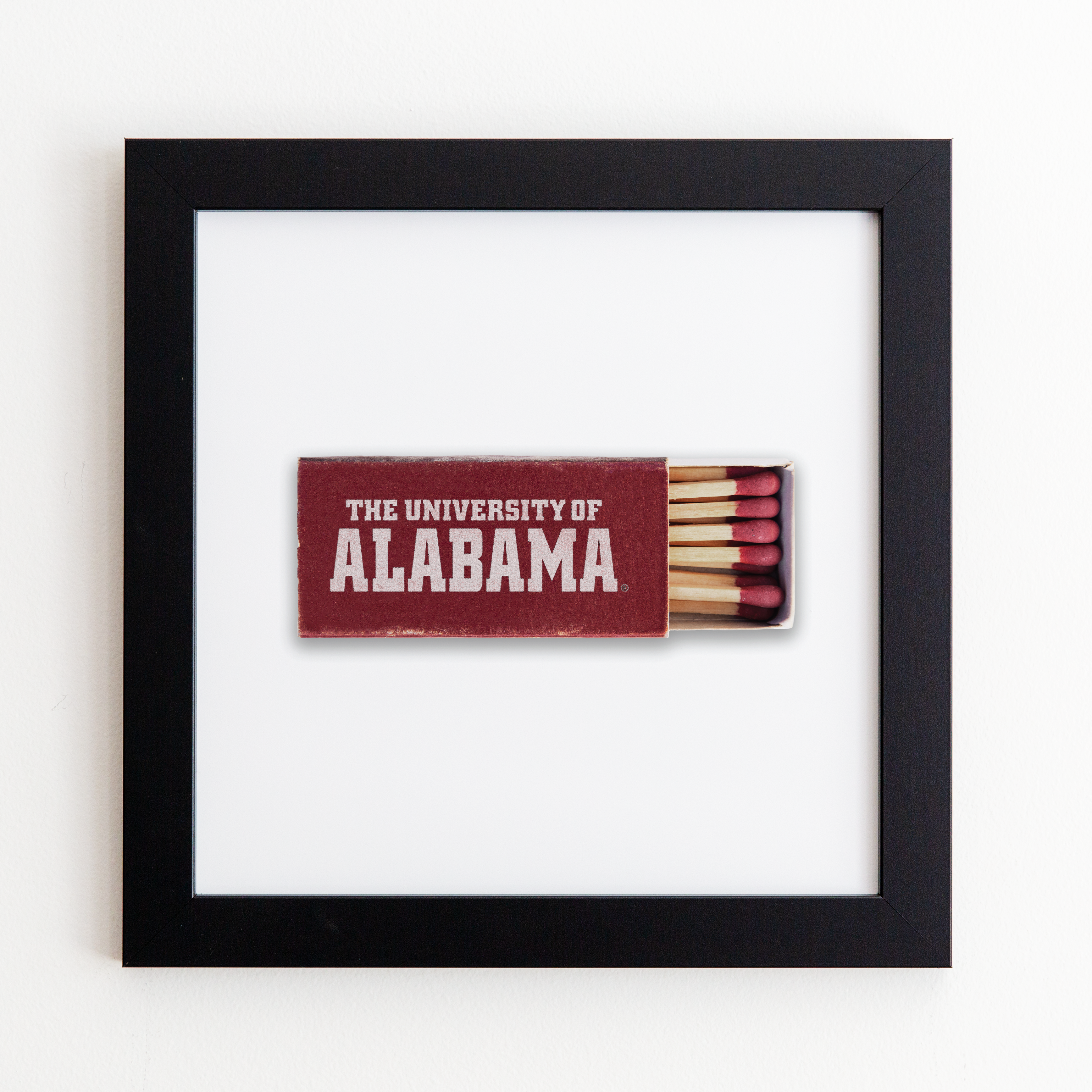 University of Alabama Vol. 1 Matchbook Print - Black Frame