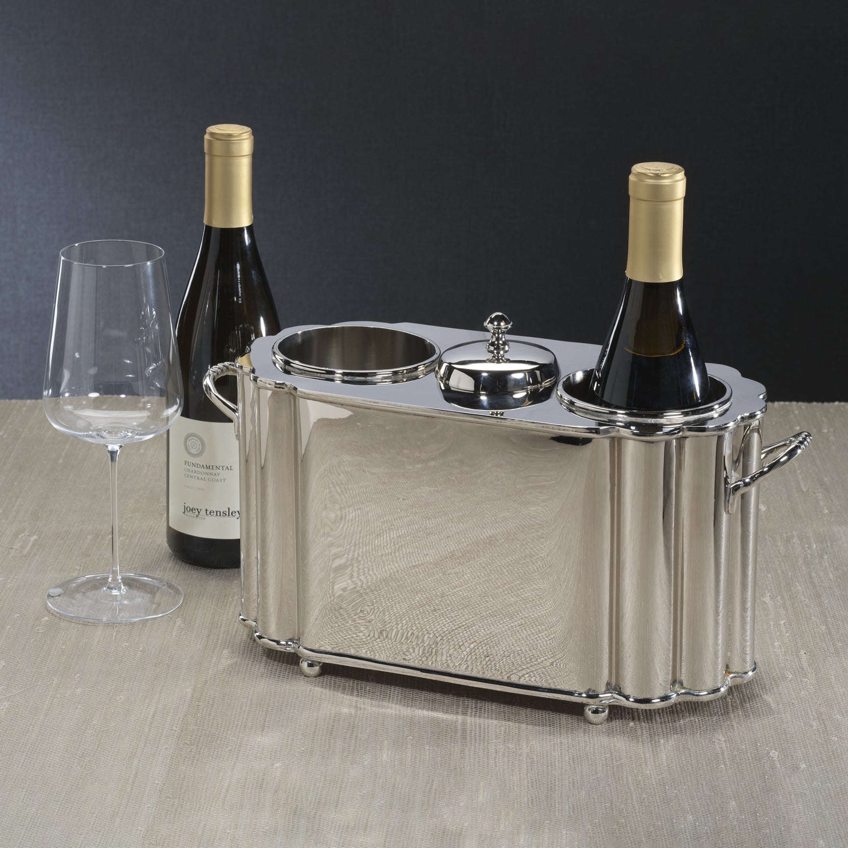 Alsace Brass Two Bottle Wine Cooler
