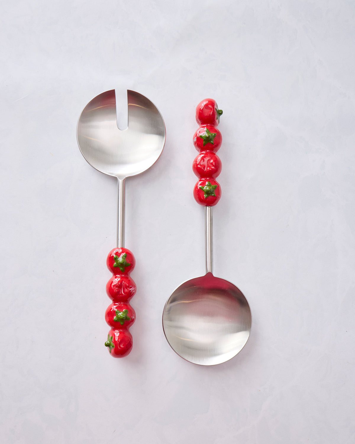 Tomato Handle Salad Servers