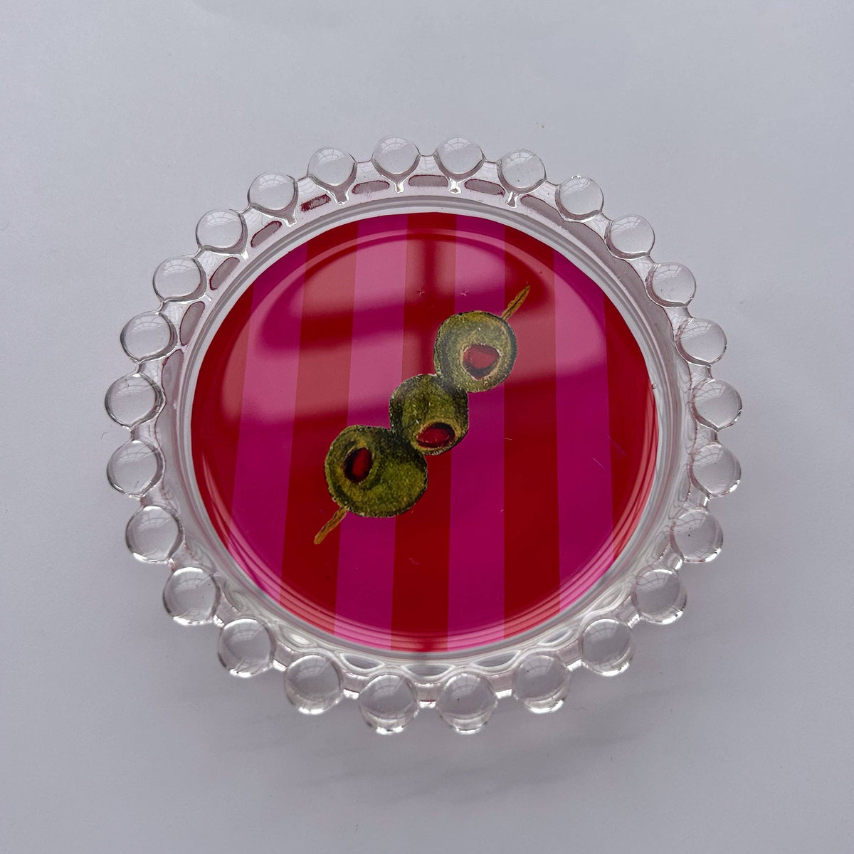Striped Olives Trinket Dish