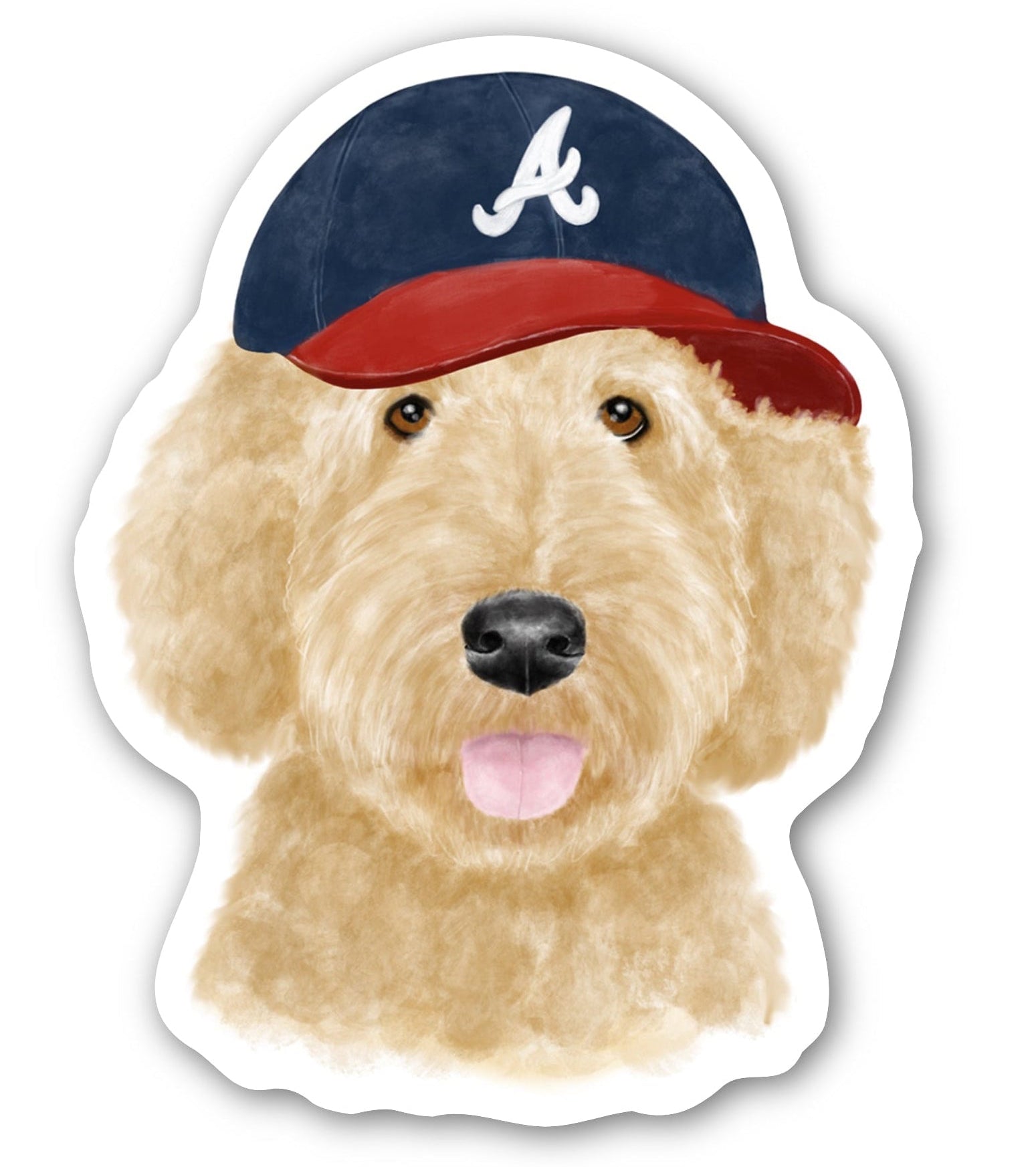 ATLANTA BRAVES DOODLE STICKER
