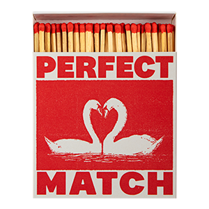 I Like You Swans Square Safety Matches