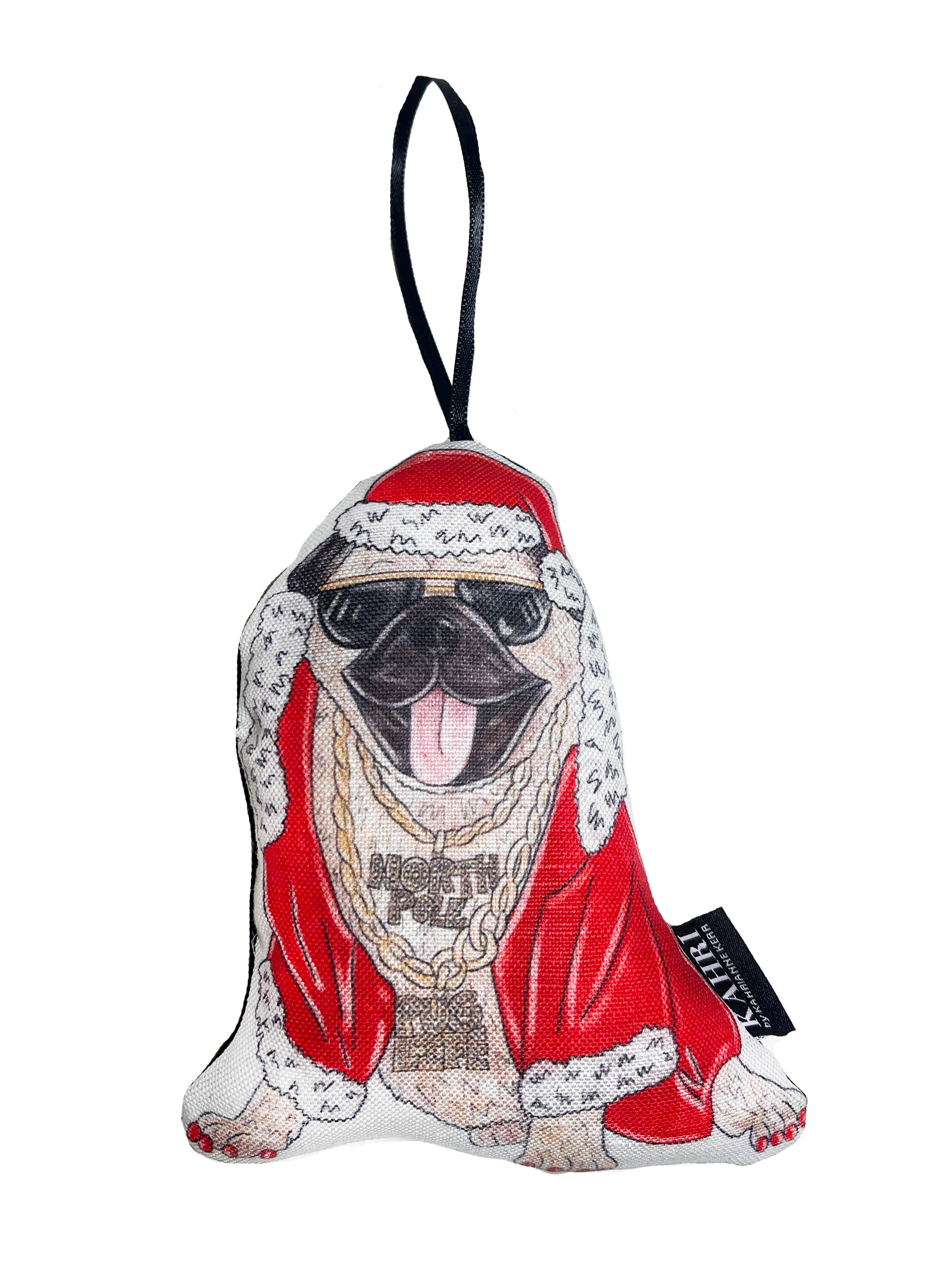 Holiday Pug Ornament