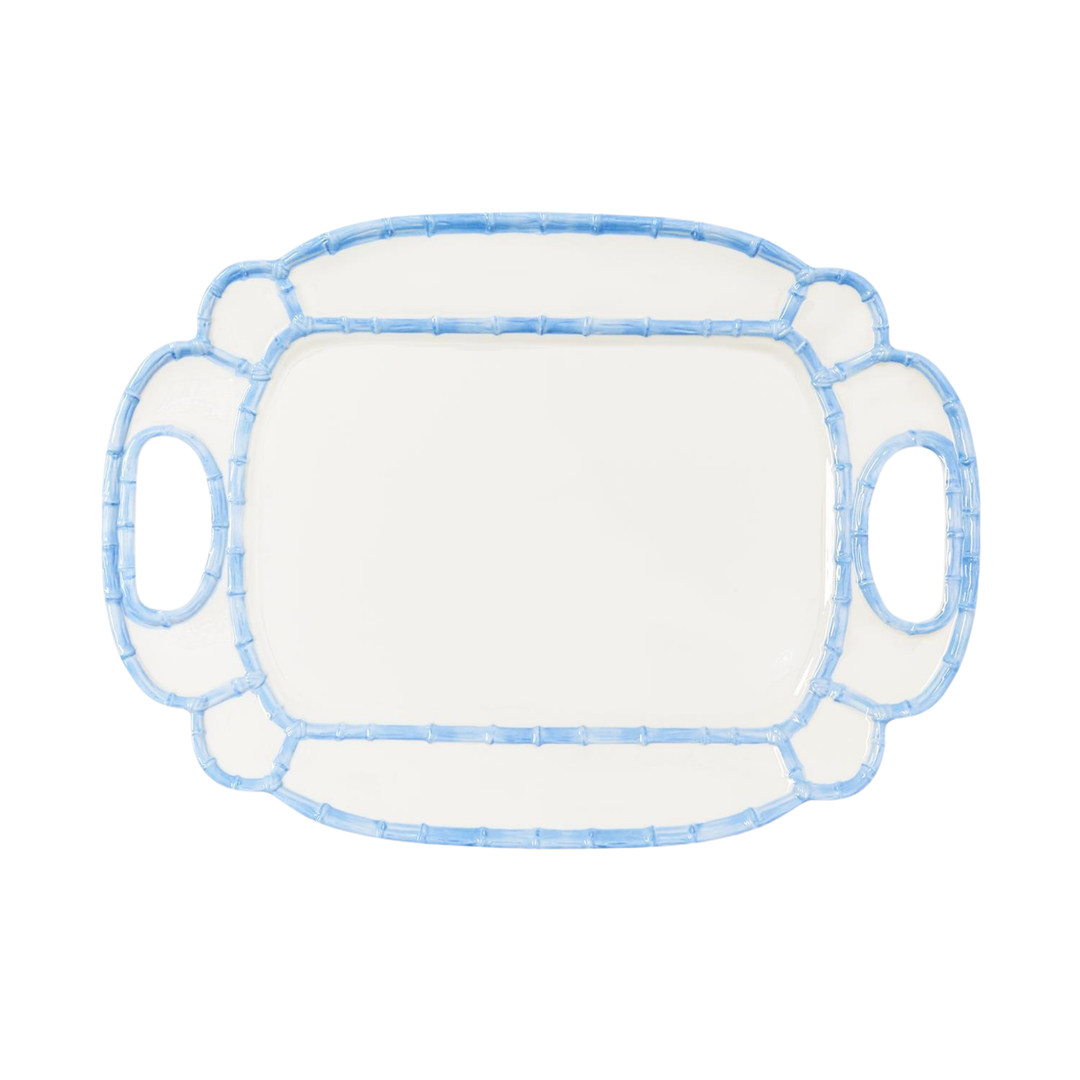 French Blue Bamboo Platter