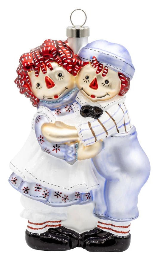 Raggedy Ann & Andy Holiday Hug Ornament