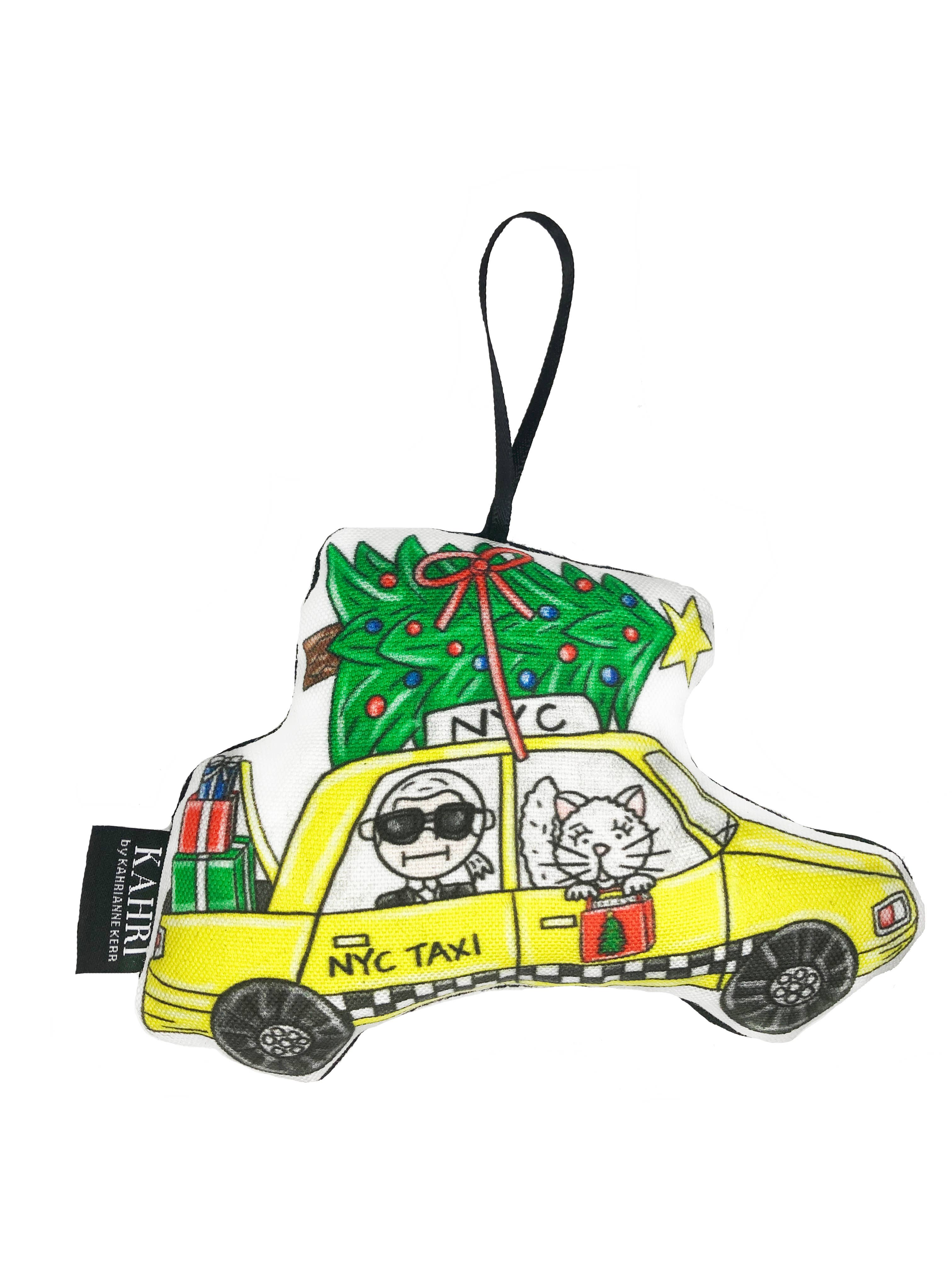 Holiday NYC Taxi Ornament