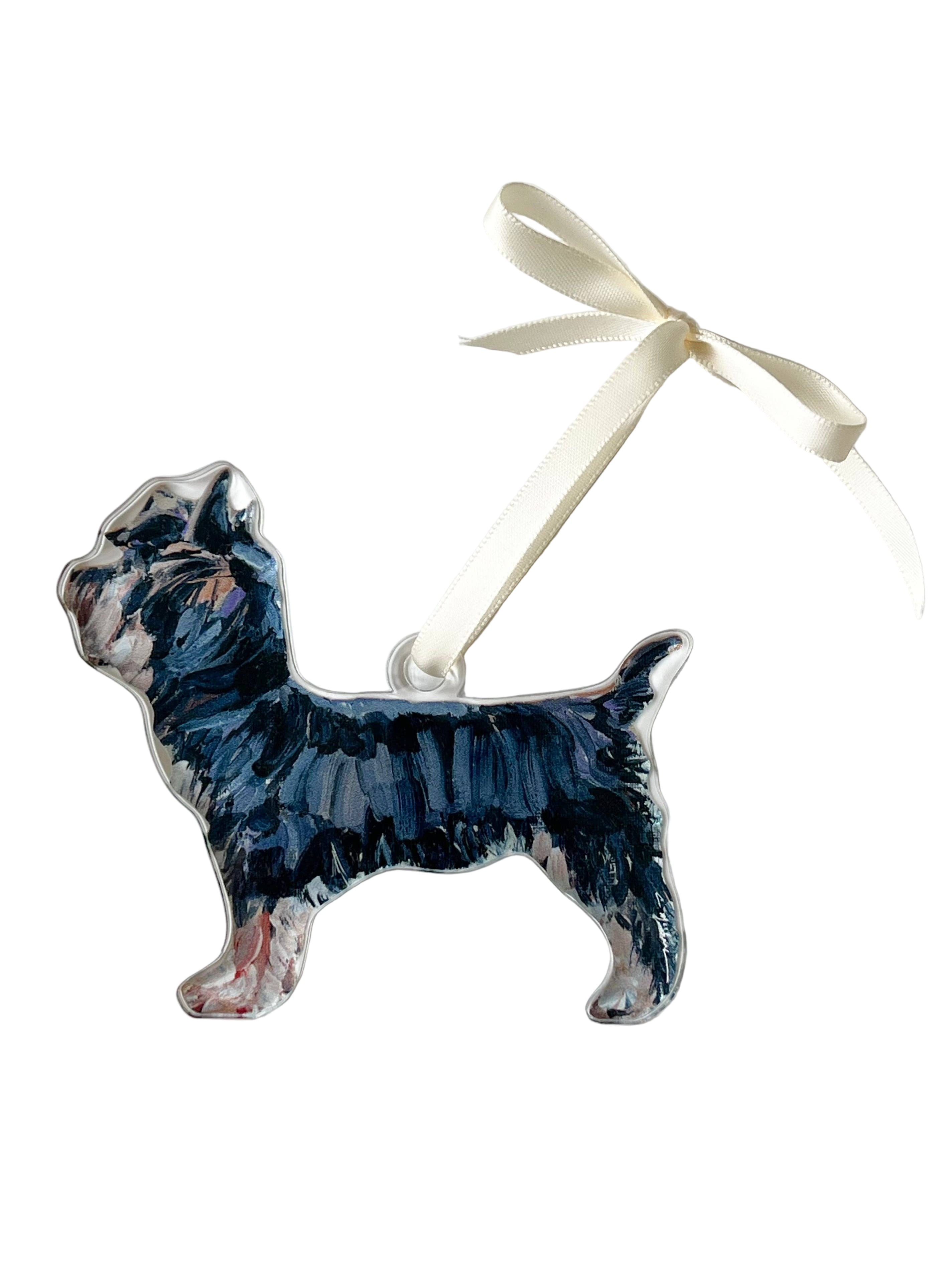 Yorkie Black and Tan Acrylic Ornament