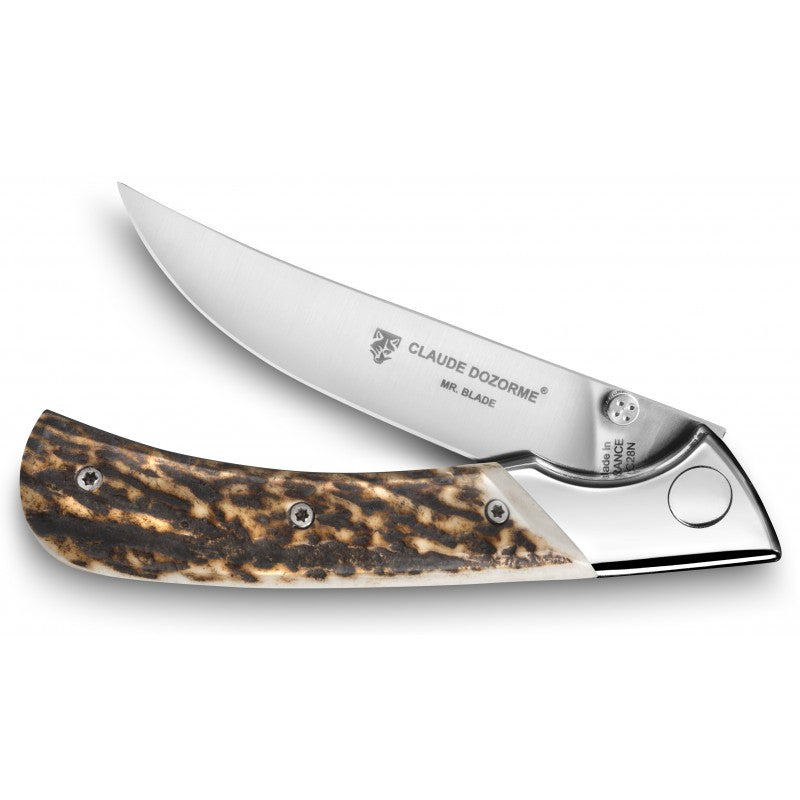 Hunting Folding EOK Knife Stag Horn Handle
