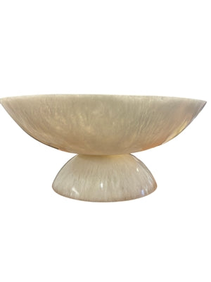 White Resin Bowl