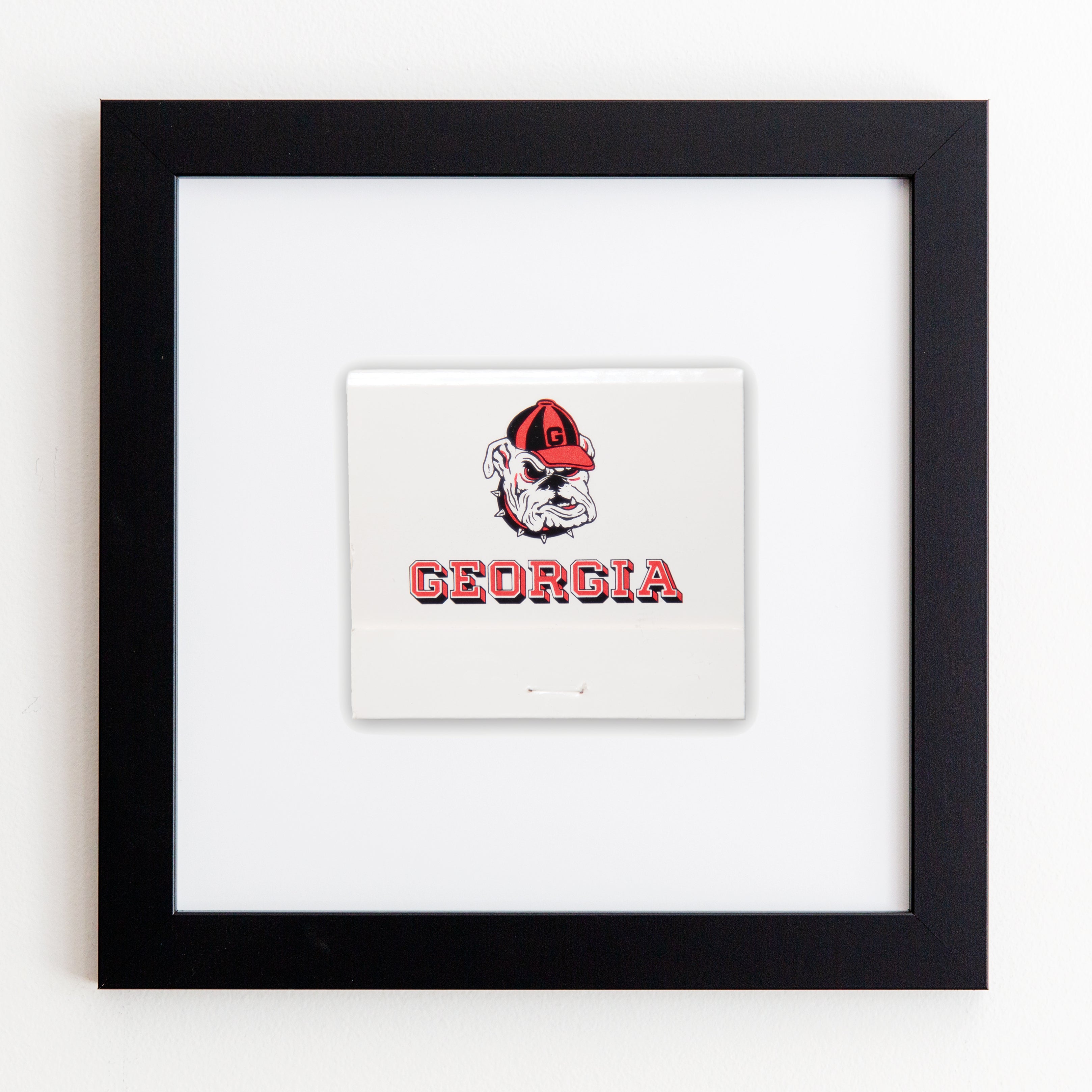 University of Georgia Matchbook Print in Black Frame