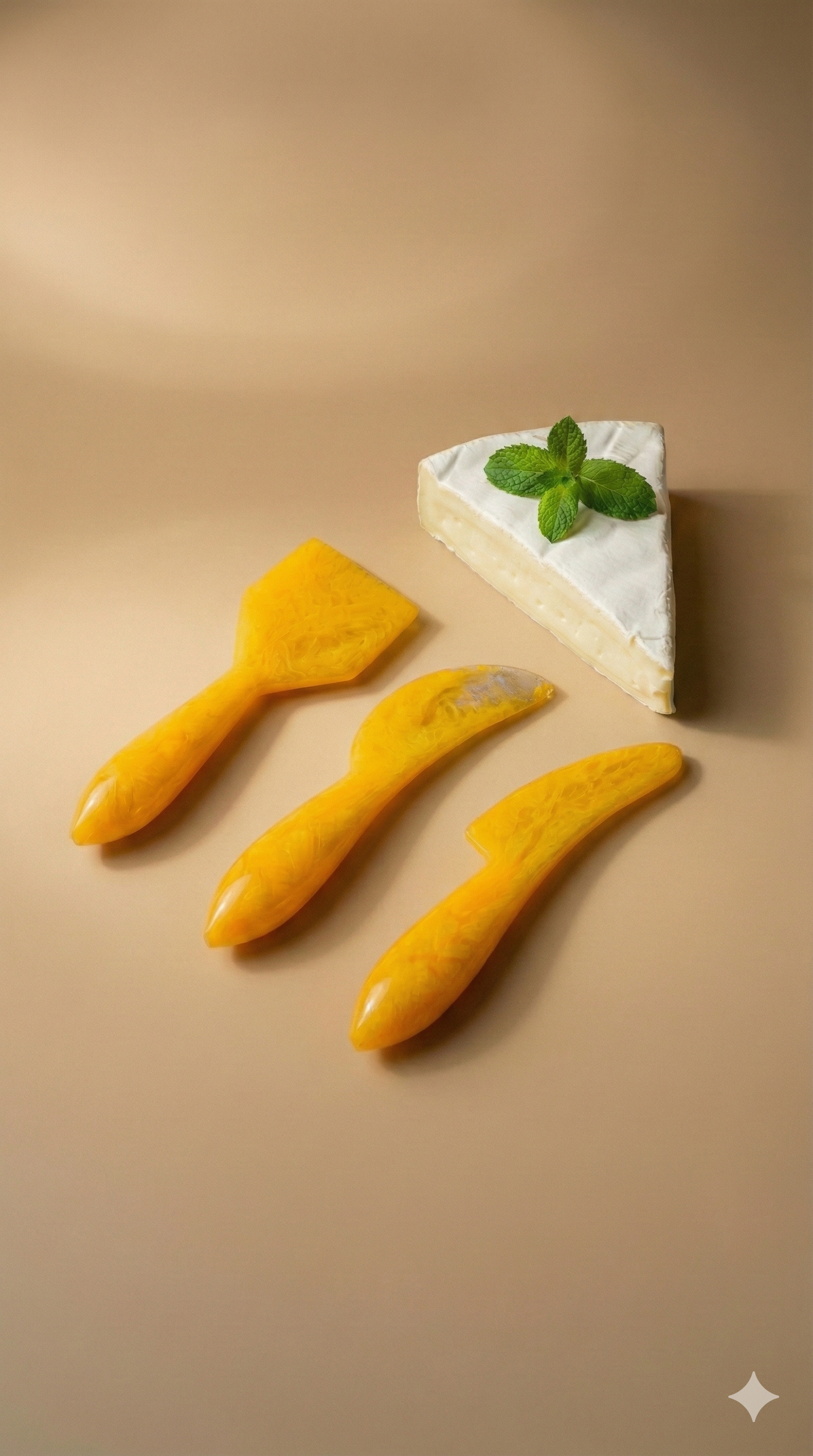 Resin Cheese Knives Yellow