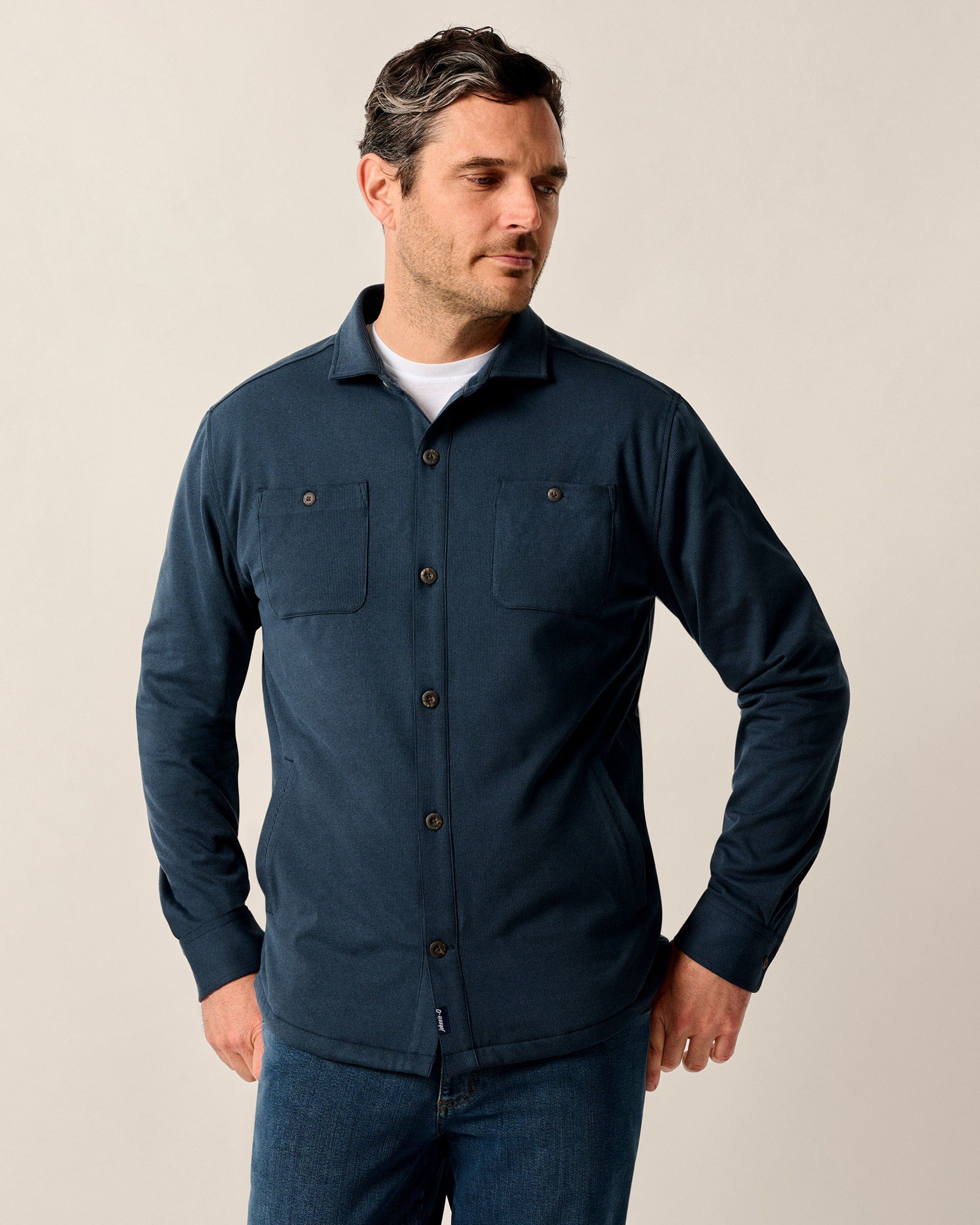 Russo Stretch Knit Shacket with PrimaLoft