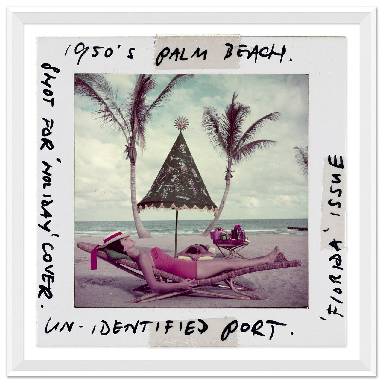 "Palm Beach Idyll - Slide", Slim Aarons, January 1, 1955- Palm Beach, Florida, USA