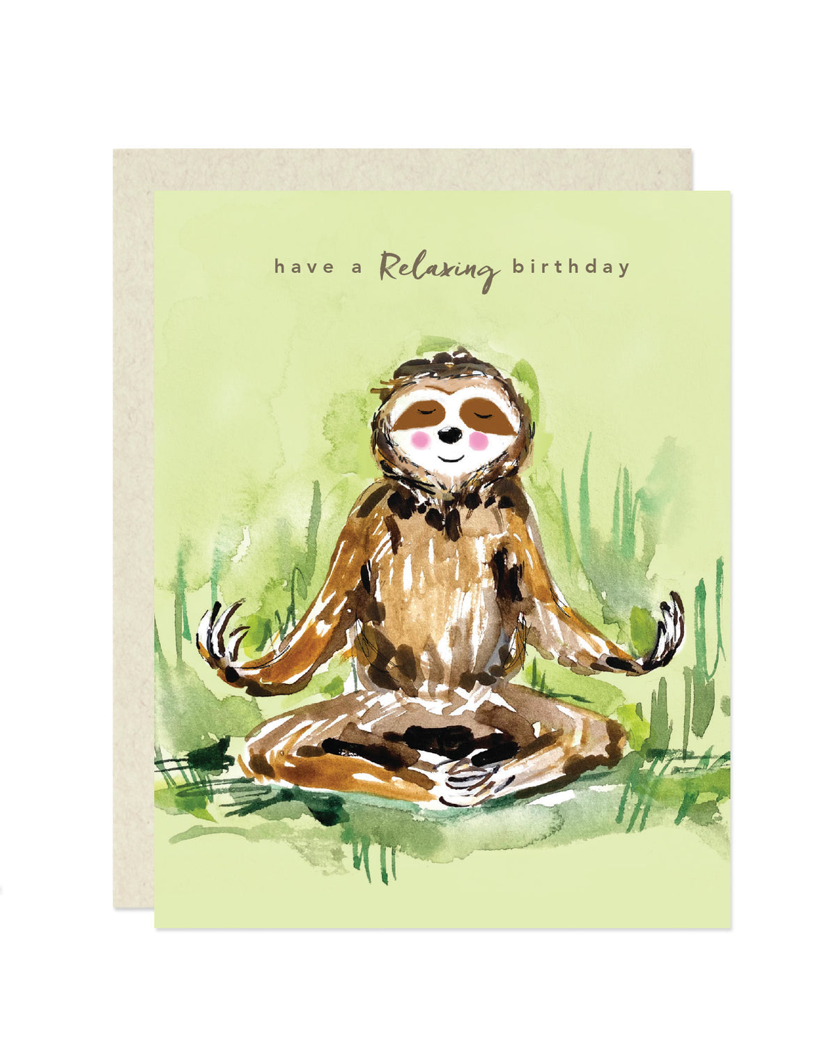 Birthday Sloth Card