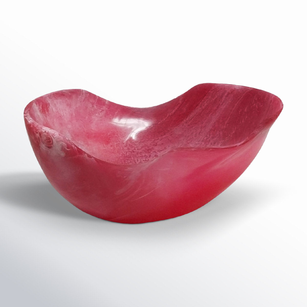 Small Fruit Bowl Pink Resin 13.3"