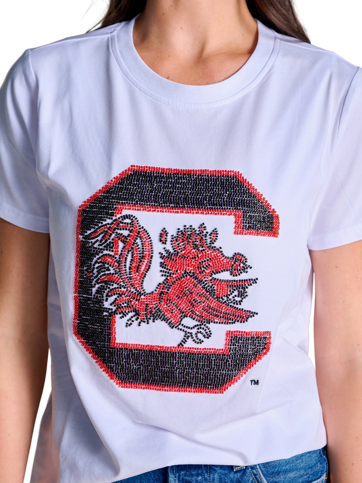 South Carolina Mascot Beaded Tee