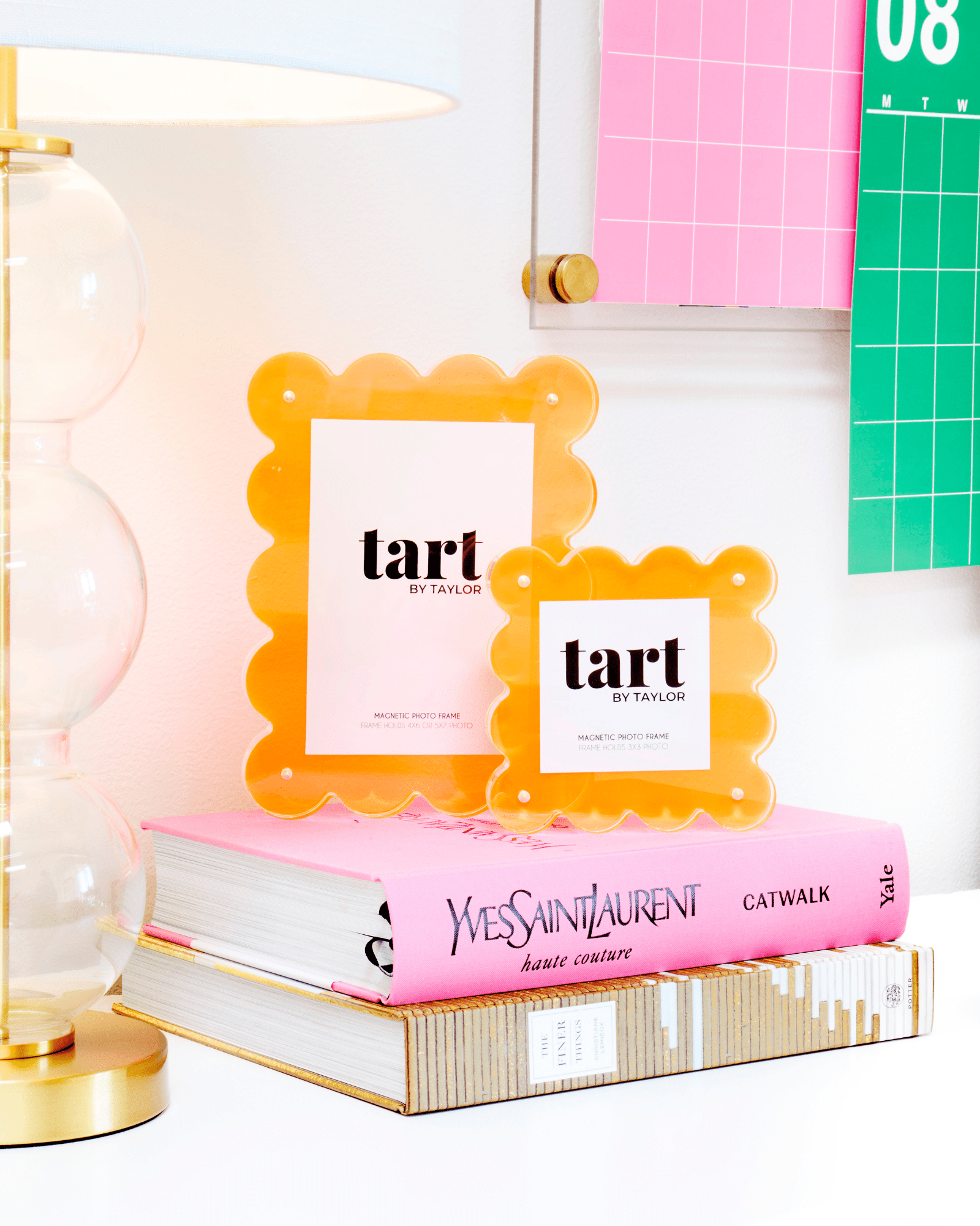 Neon Orange Mini Picture Frame