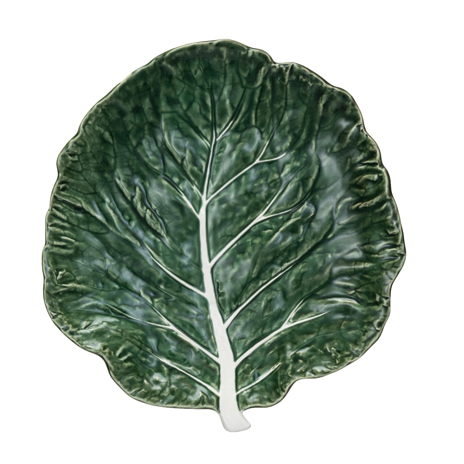 Stoneware Cabbage Shaped Plate