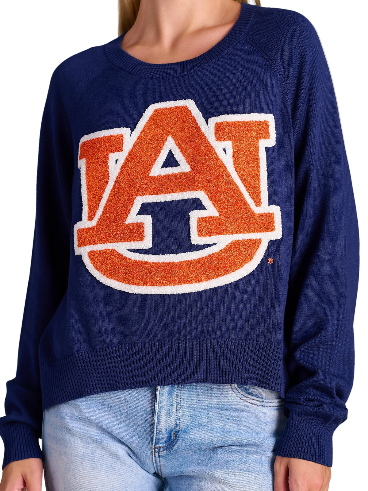 Auburn Emblem Chenille Sweater