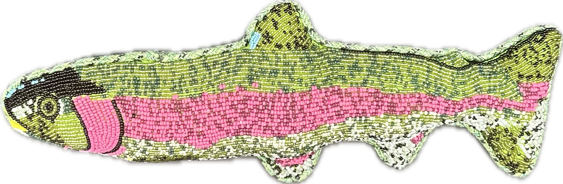 Fish Beaded Pillow