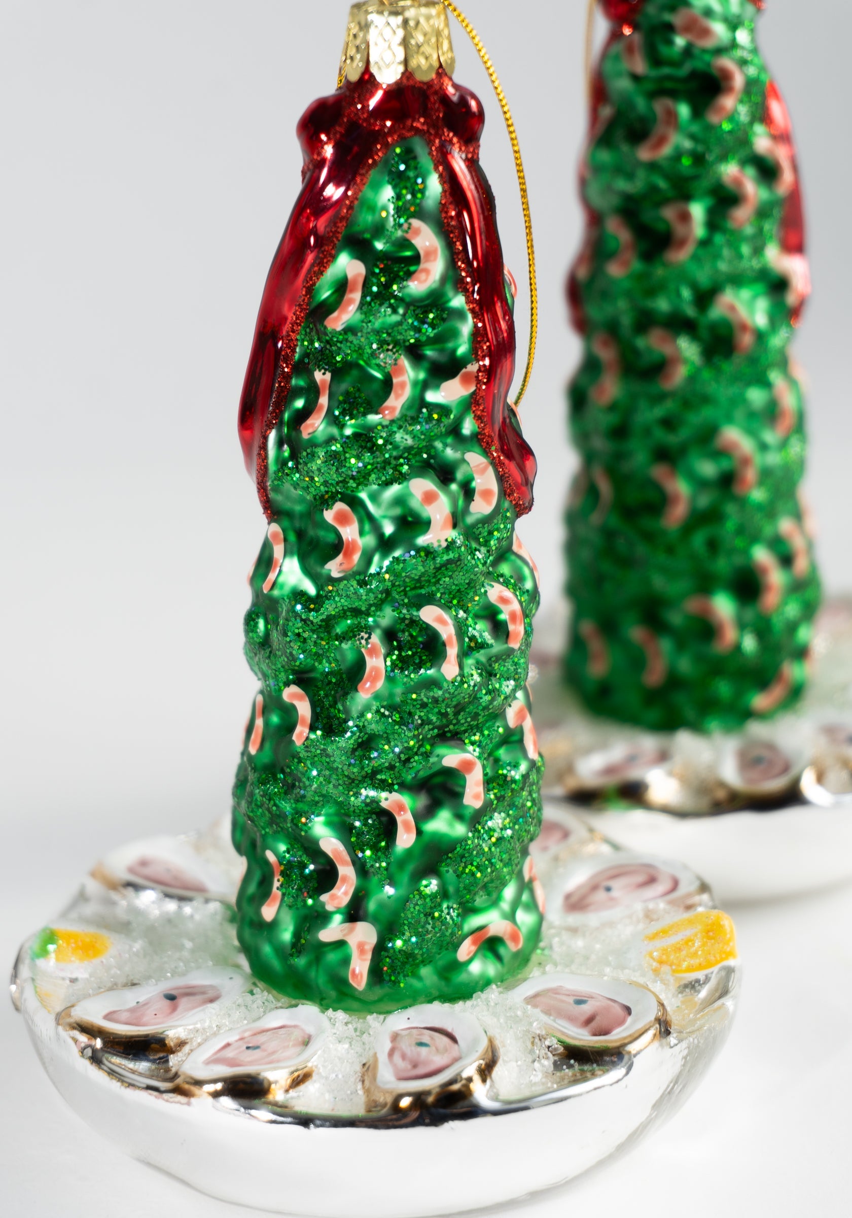 Retro Shrimp Cocktail Party Tree Ornaments