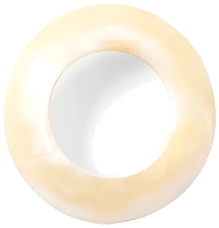 Tansy Ivory Swirled Napkin Rings, Set of 4