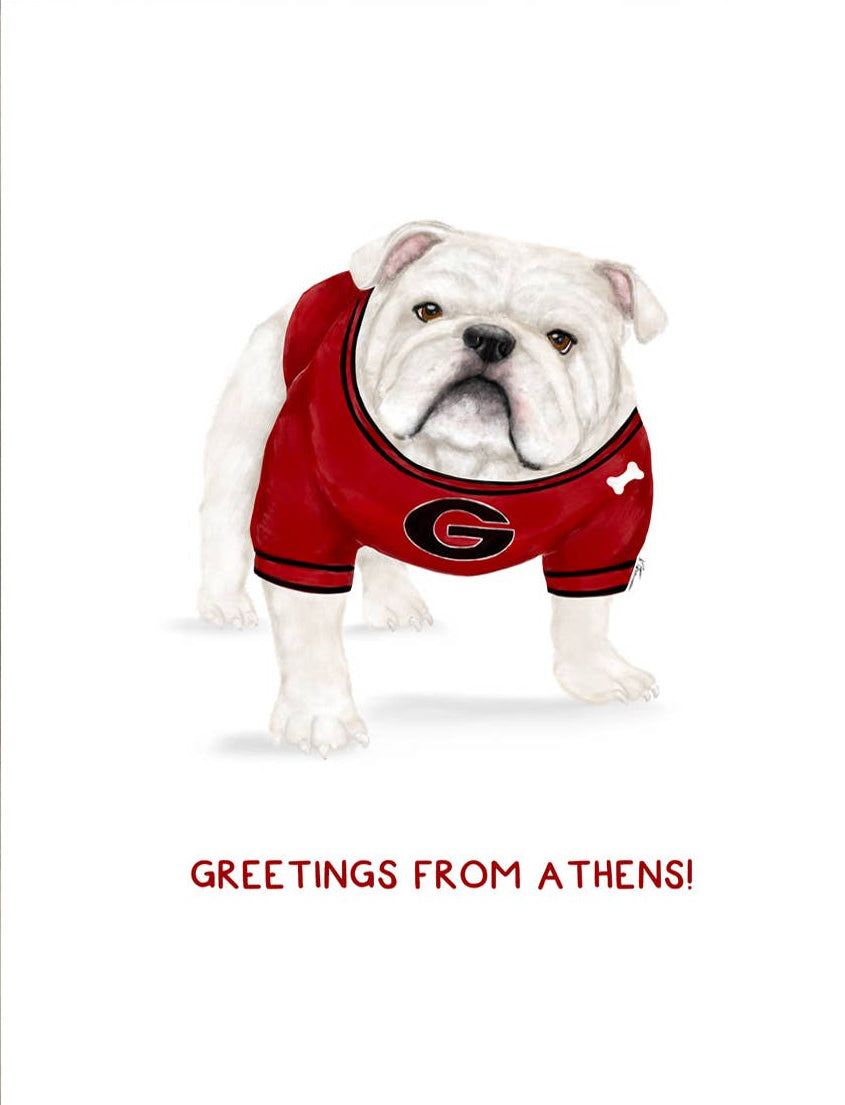 BULLDOG GREETINGS FROM ATHENS!