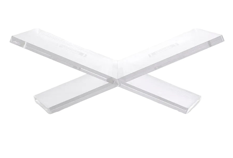 Two crossed paddles on a white background