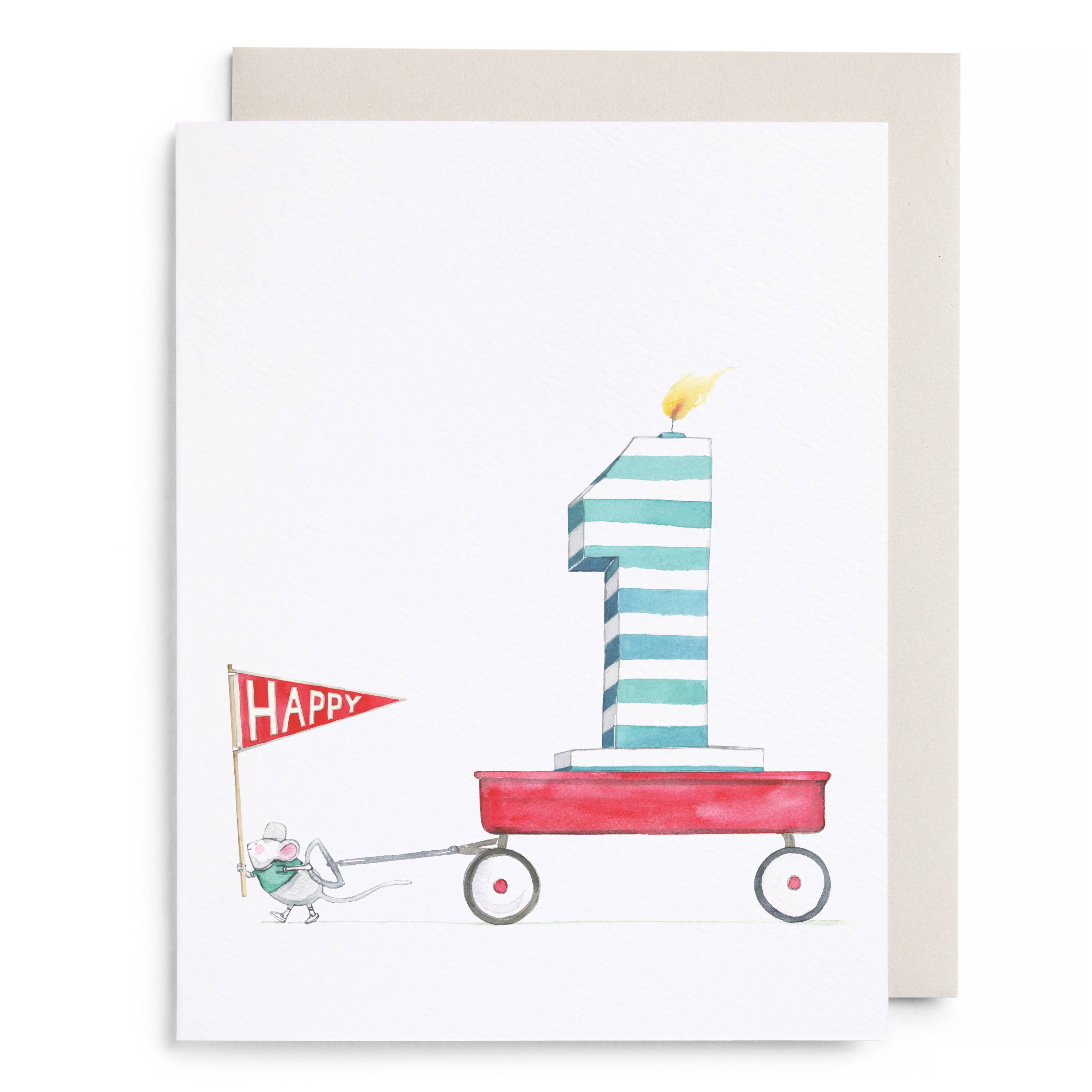 1st Birthday Greeting Card
