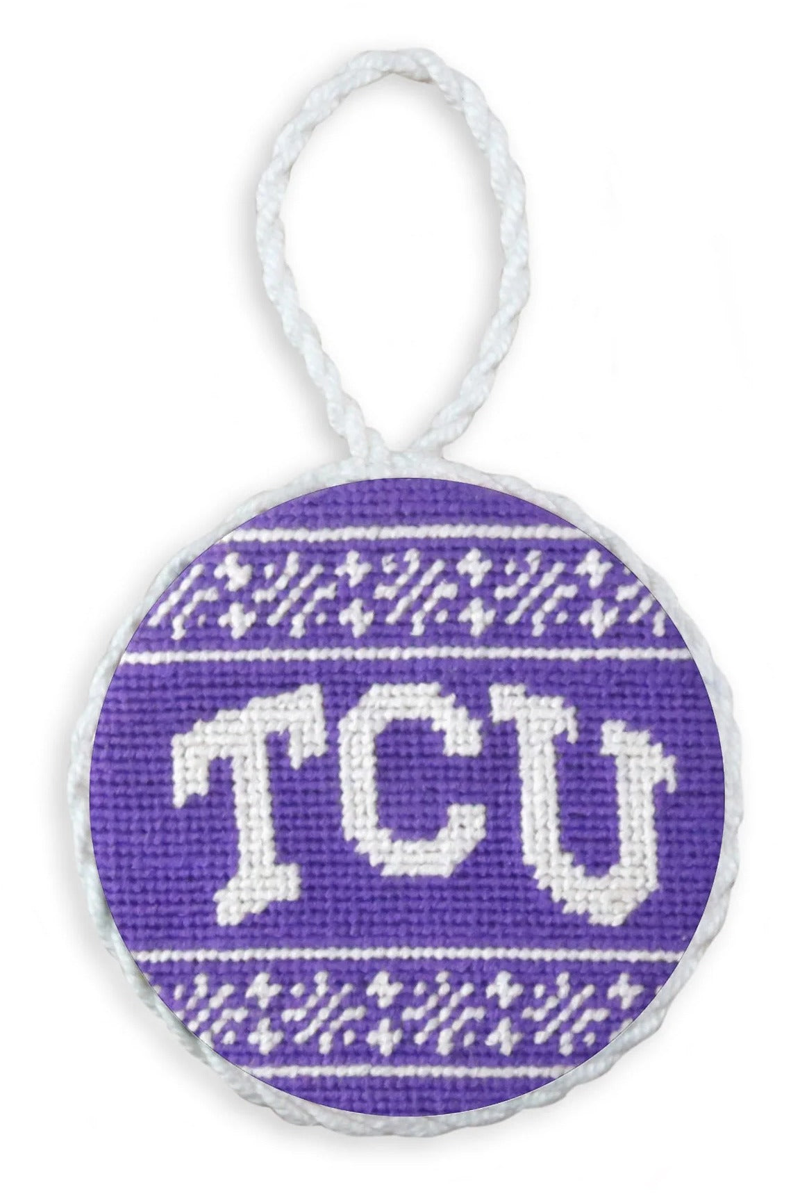 TCU Fairisle Ornament