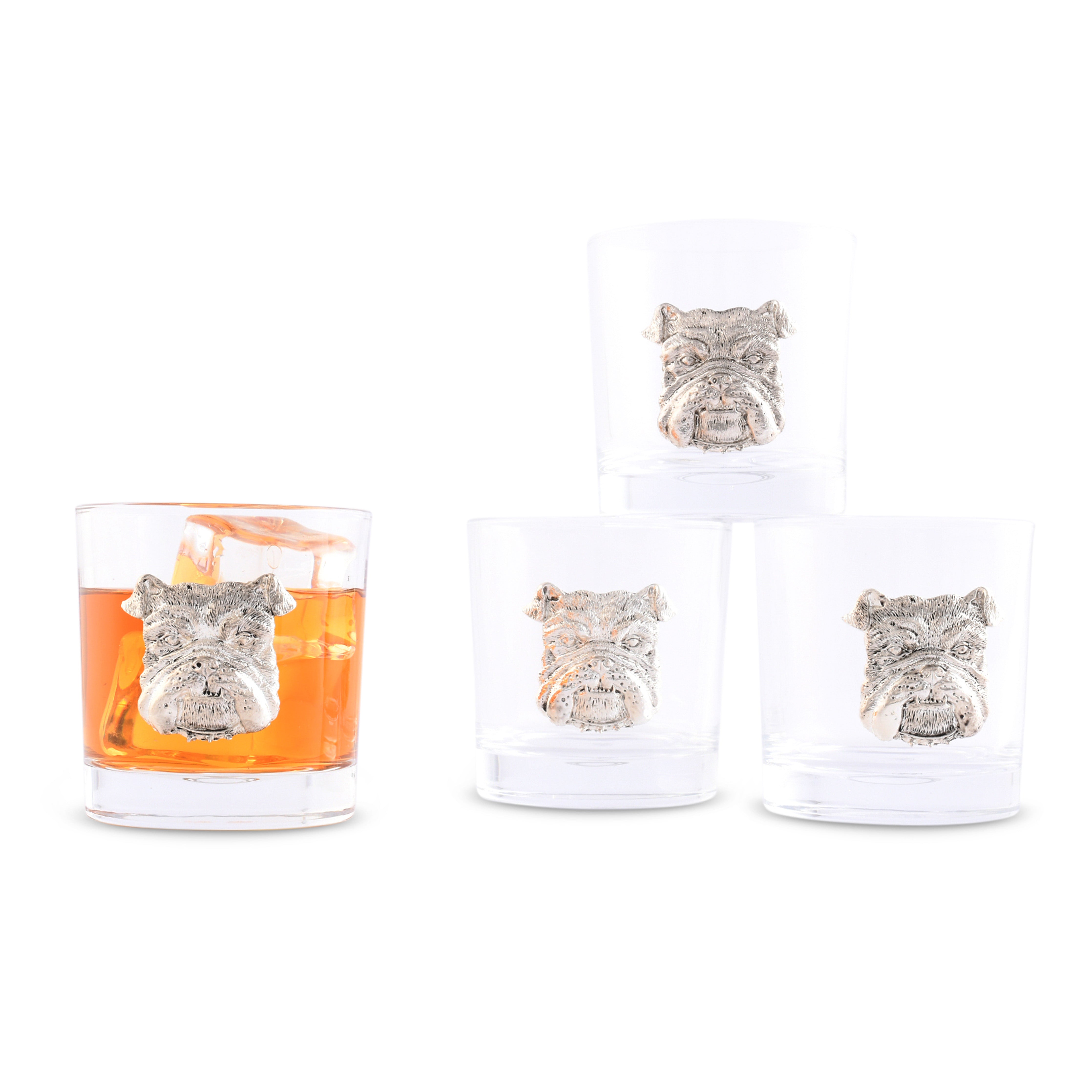Bulldog Bar Glasses - Set of 4