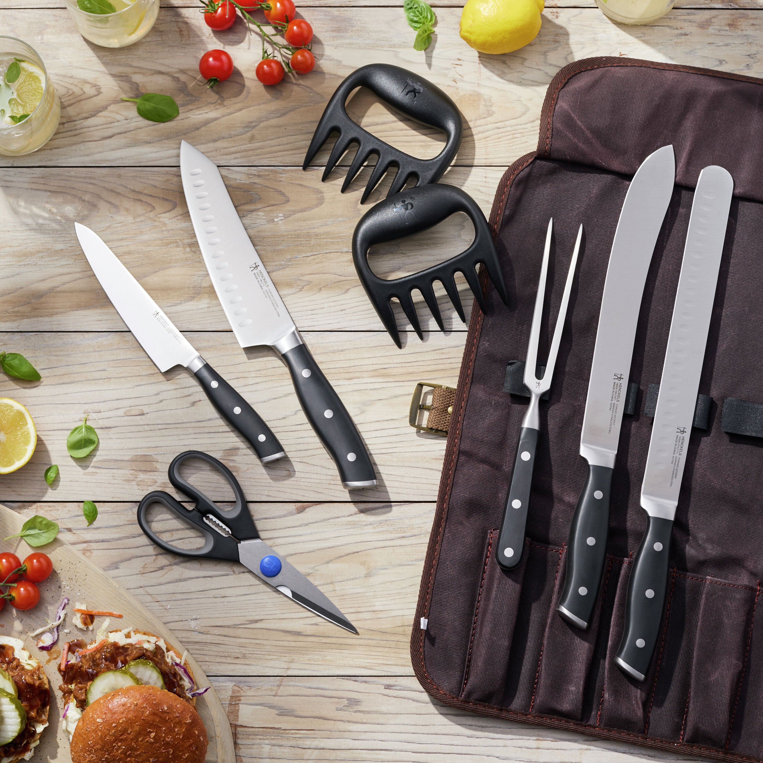 Forged Accent Knife Roll Set
