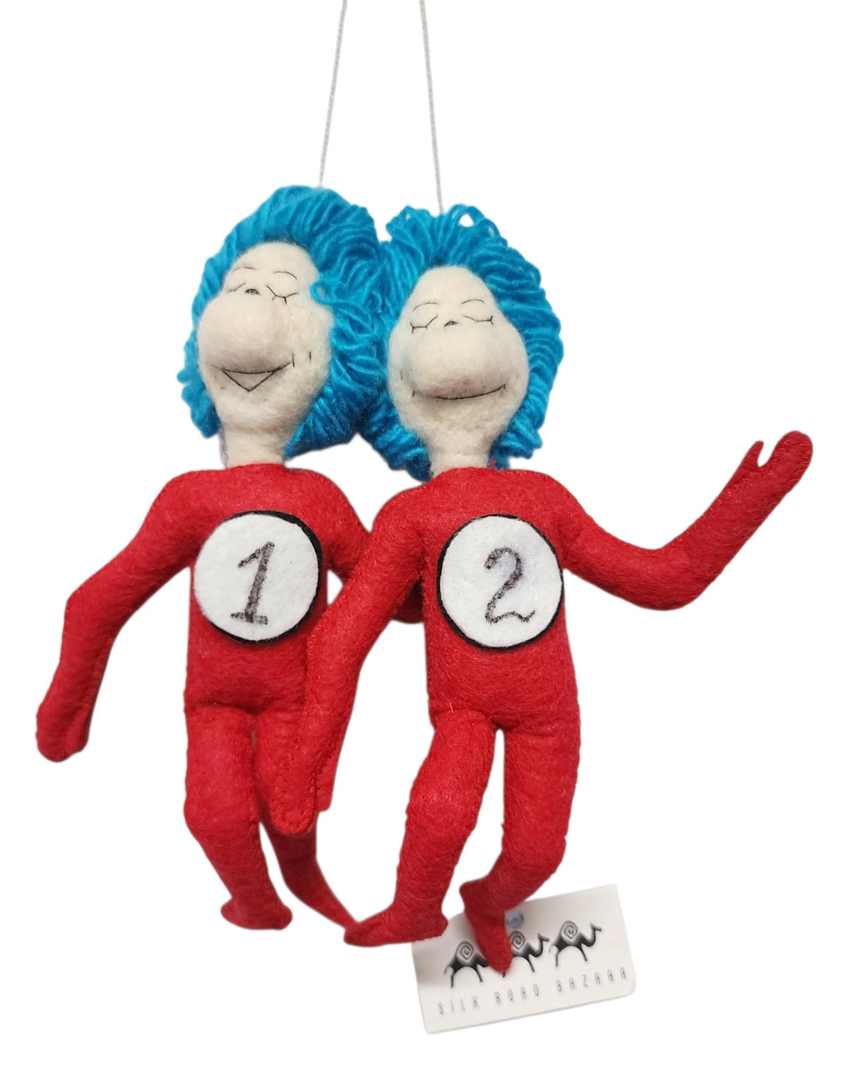 Thing 1 & 2 Felt Ornament