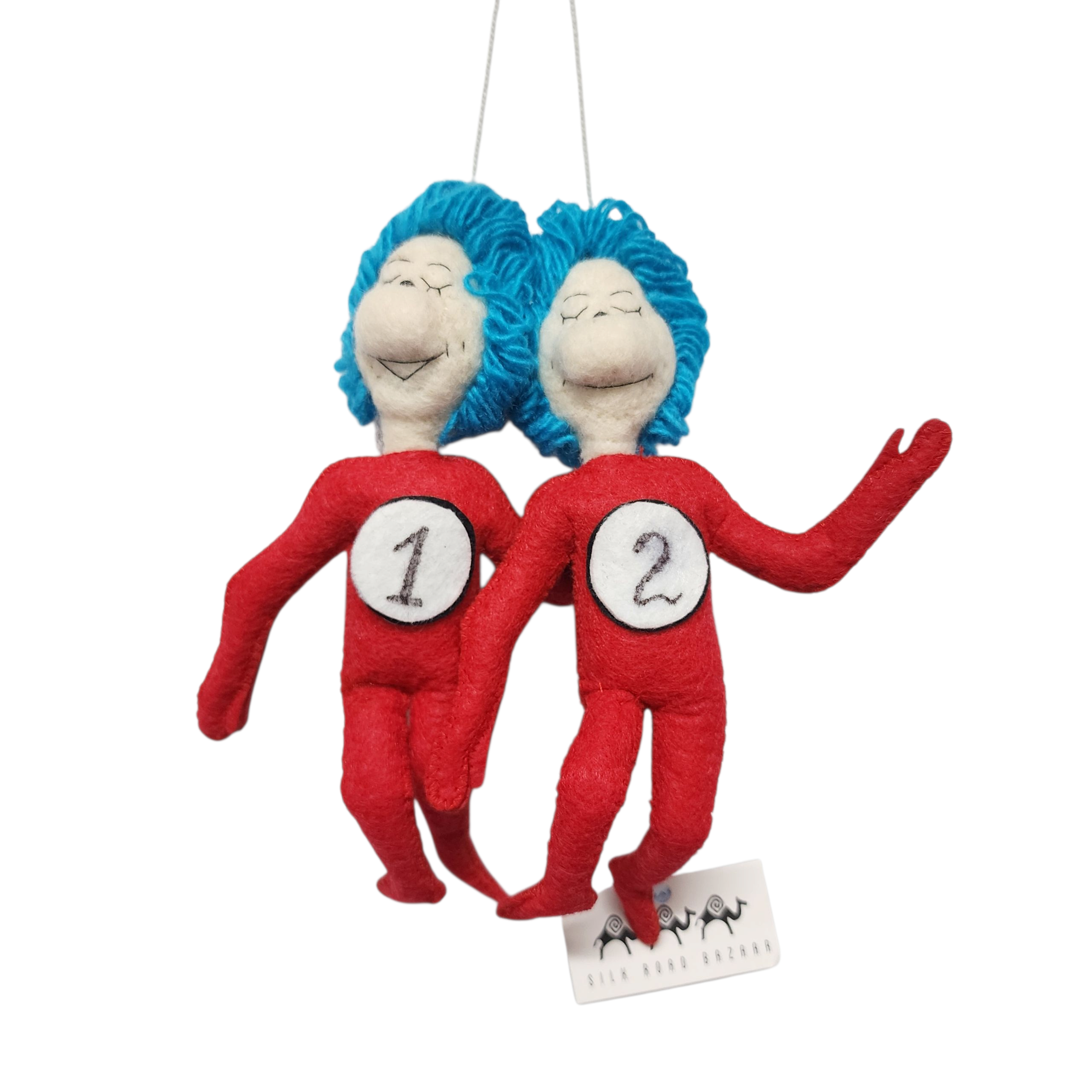 Thing 1 & 2 Felt Ornament