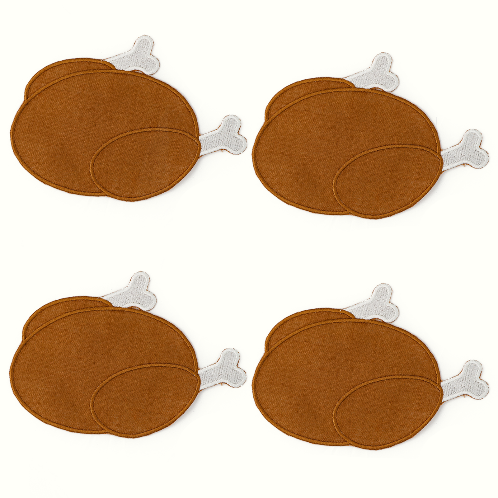 Thanksgiving Roasted Turkey Cocktail Napkins