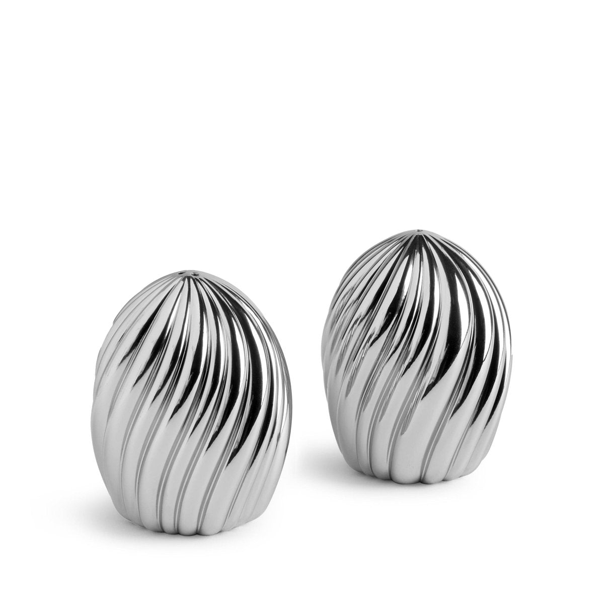 Ripple Spice Jewels Platinum Salt & Pepper Shakers
