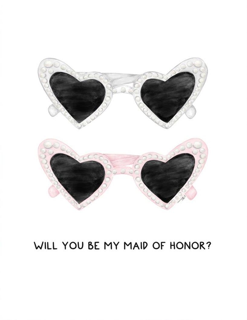 Will You Be My Bridesmaid / Maid of Honor Notecard Set
