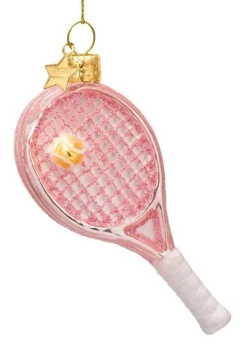 Pink Tennis Racket Ornament