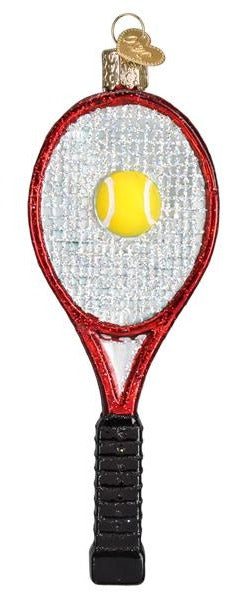 Red Tennis Racquet Ornament