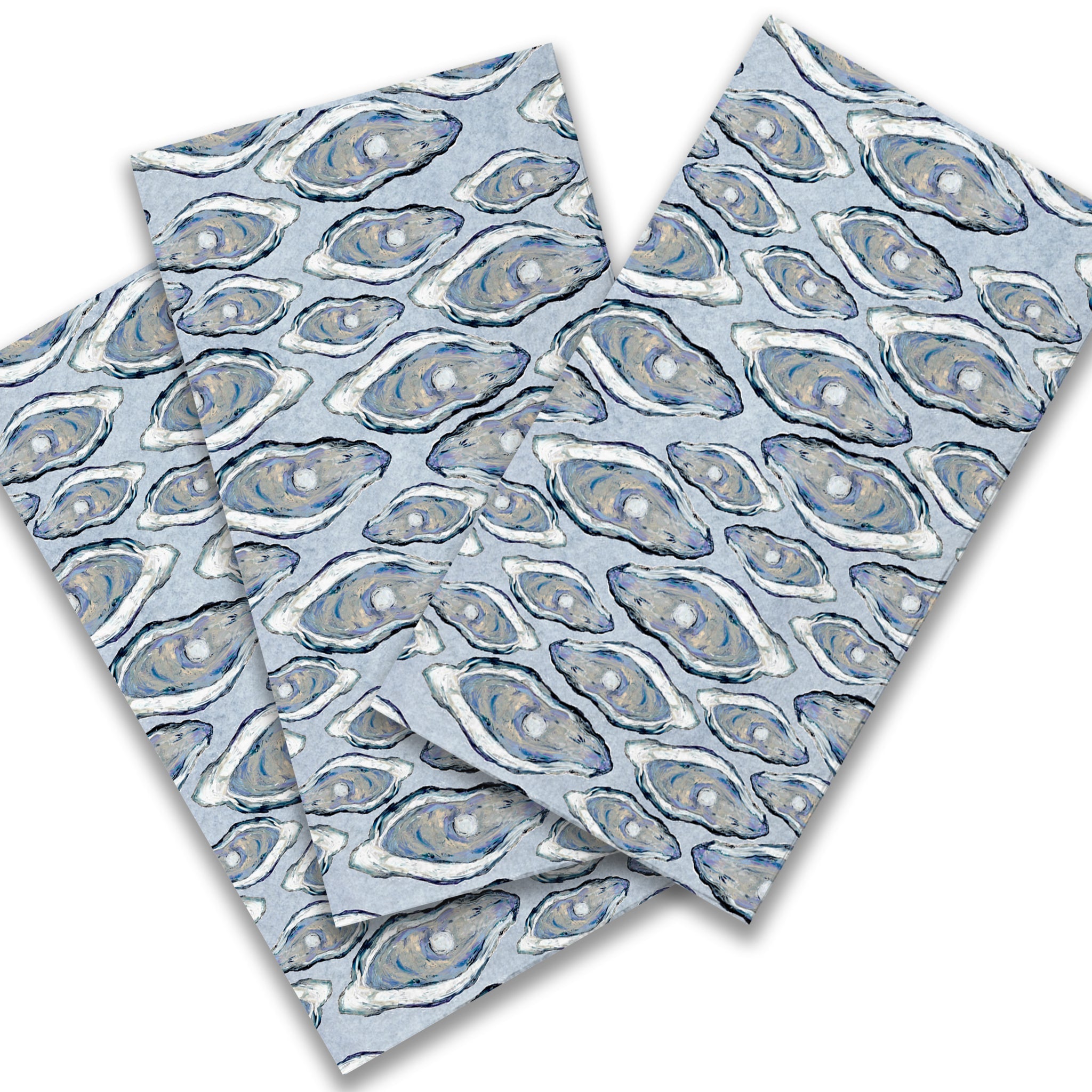 French Graffiti Oysters Guest Towels - Thumbnail 2