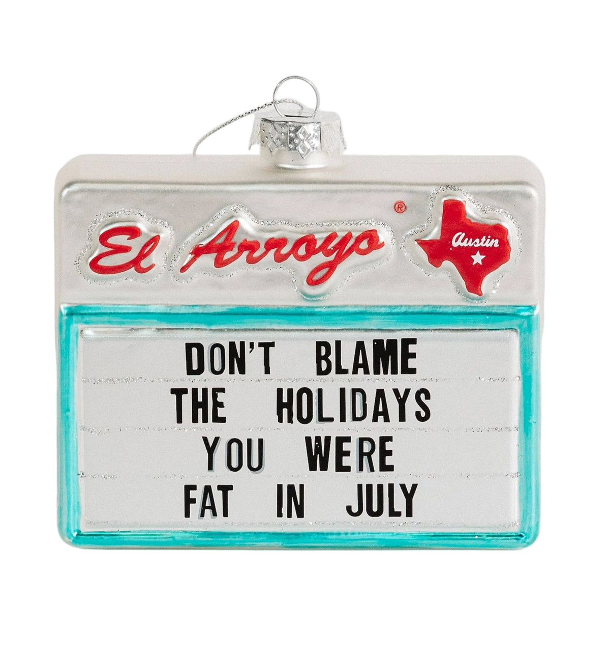 Decorative sign with text and a Texas flag on a white background