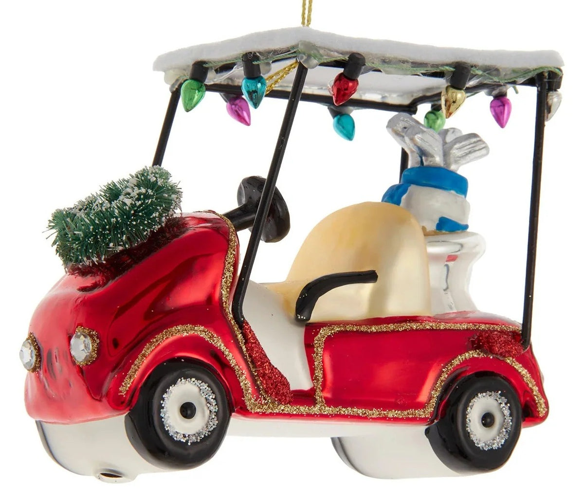 Red Golf Cart Ornament