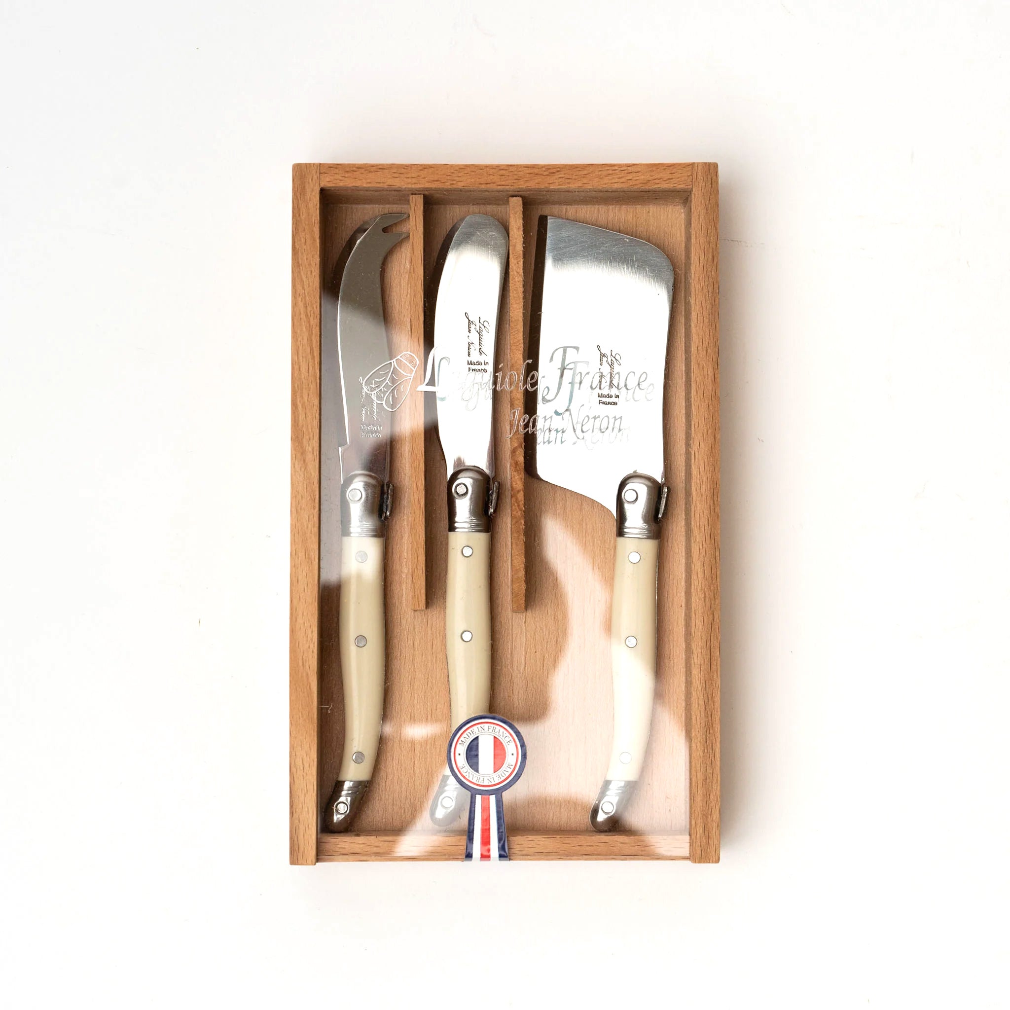 Mini Cheese Set Ivory In Brown Box