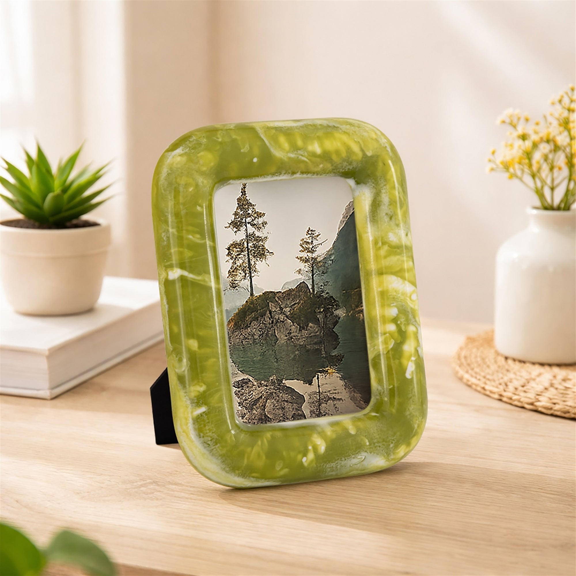 Green Resin Frame - 4x6