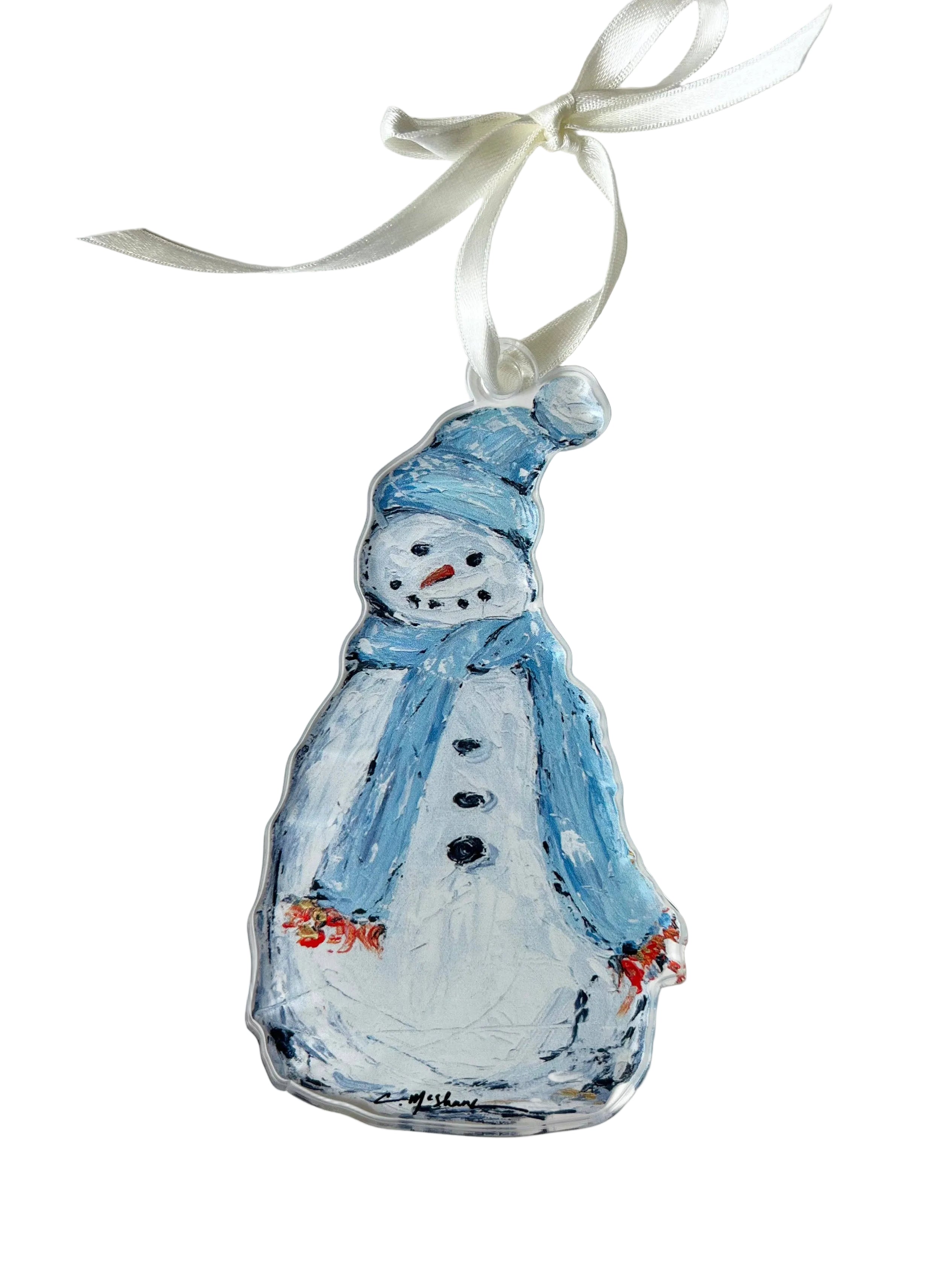 Frosty Acrylic Ornament