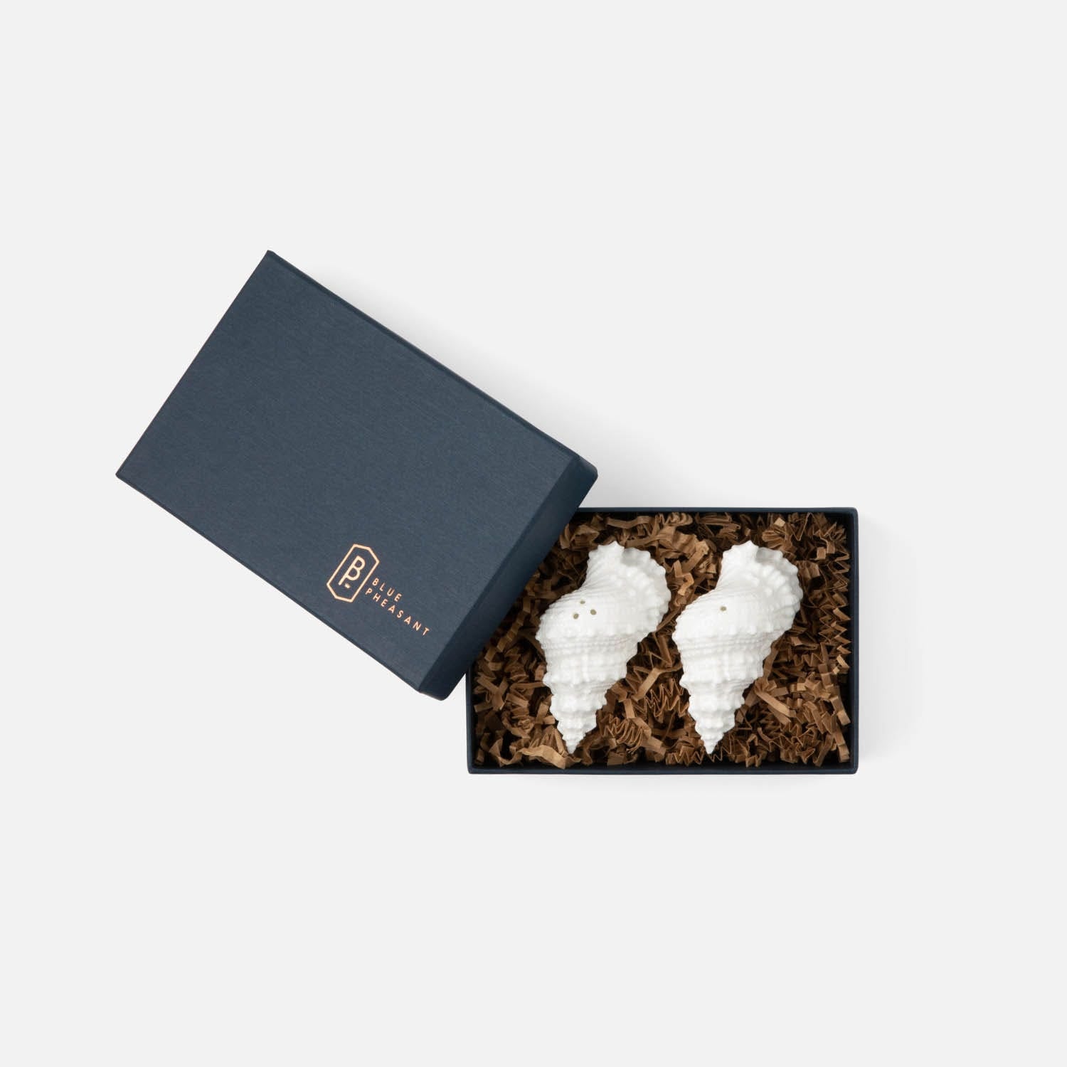 Coco White Shell Salt & Pepper Shakers