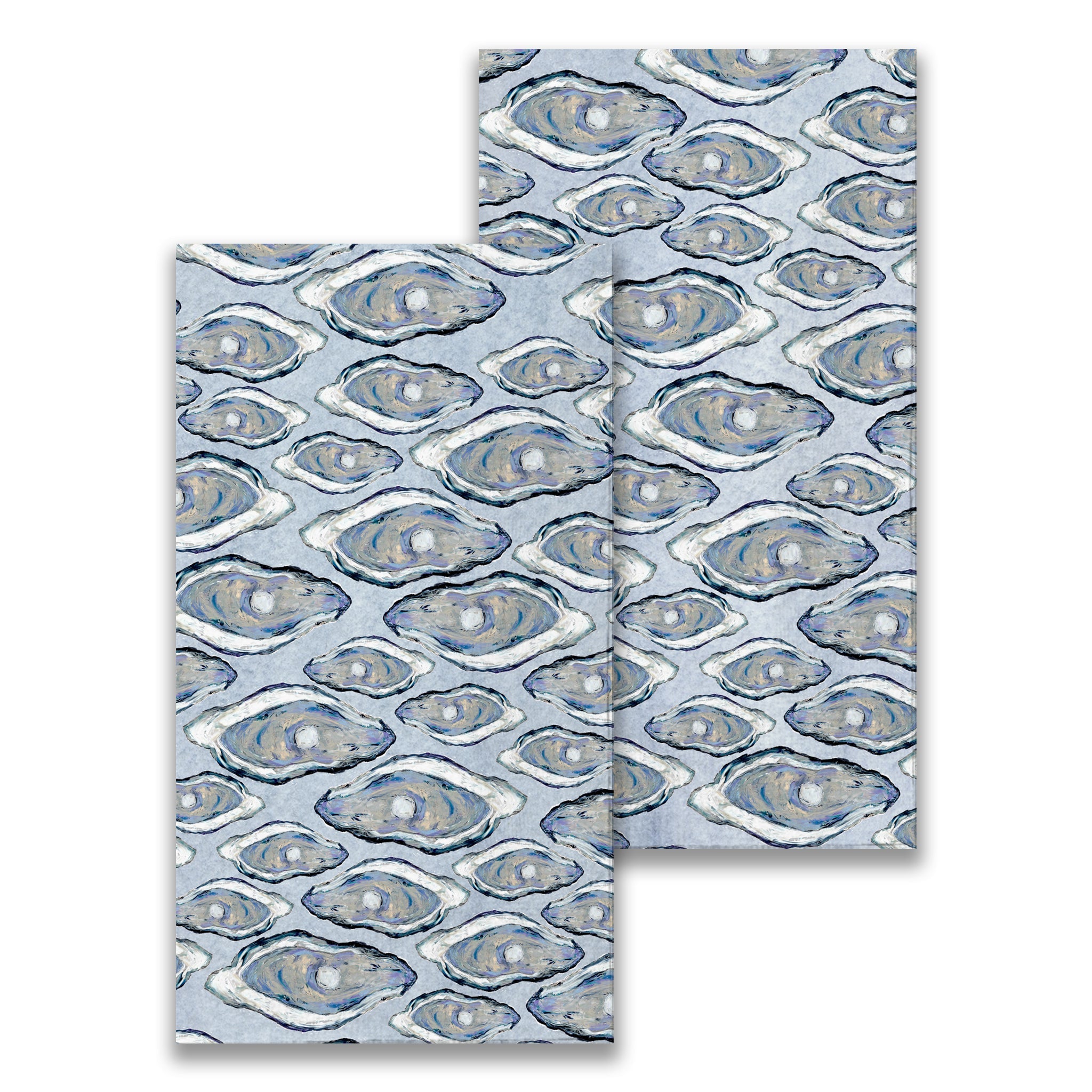 French Graffiti Oysters Guest Towels - Thumbnail 3