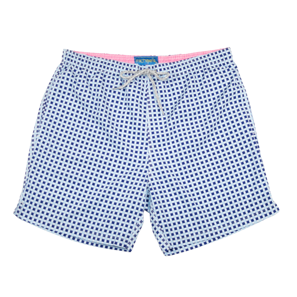 Mens Squares Swim Trunks