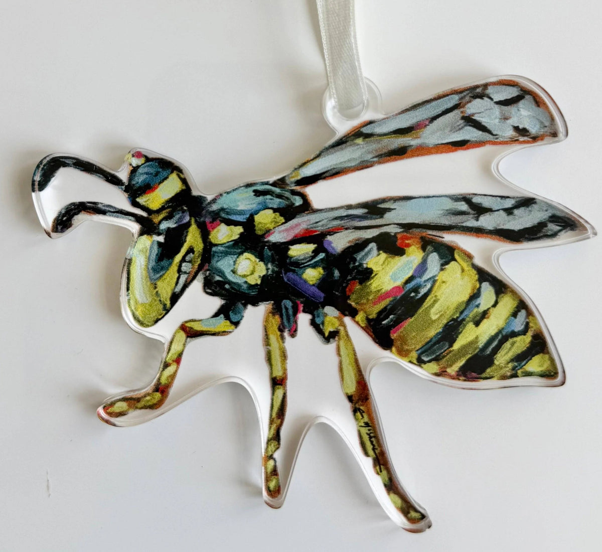 Yellow Jacket Georgia Tech Acrylic Ornament